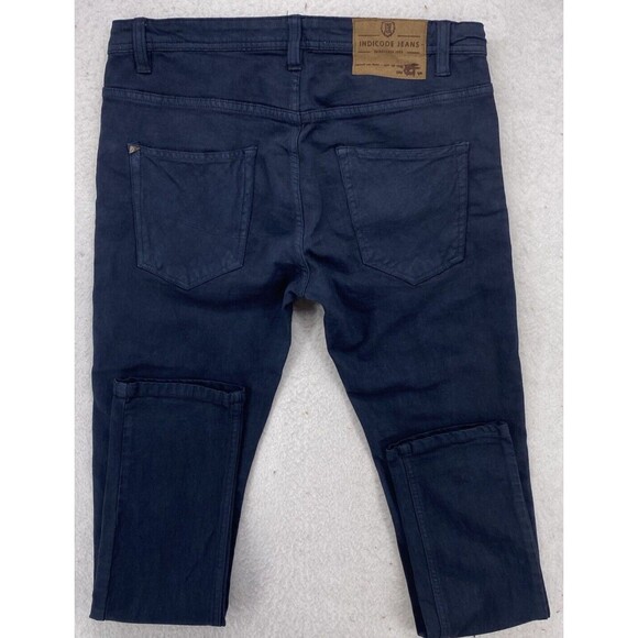 INDICODE Clay Jeans Men's Size 31x32 Black Slim Fit Stretchy Zip Fly Pants - Picture 12 of 12